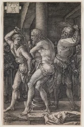 Geißelung, aus der Serie „Die gravierte Passion“