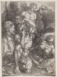 Gruppe von fünf Figuren