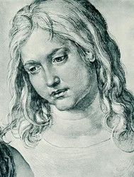 Kopf des zwölfjährigen Jesus