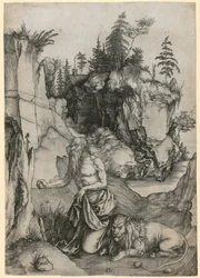 Heiliger Hieronymus in der Wüste