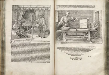 Illustration aus den Vier Büchern über menschliche Proportionen, 1528