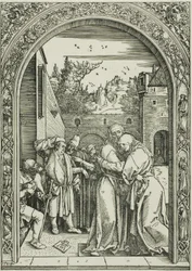 Joachim und St. Anna treffen sich am Goldenen Tor, aus Das Leben der Jungfrau