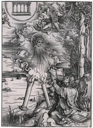 Johannes, das Buch verschlingend / Der „Starke Engel“, VIII. Figur, Blatt 10 der Folge „Die Apokalypse“