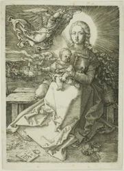Madonna von einem Engel gekrönt