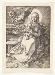Madonna von einem Engel gekrönt