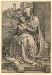 Maria mit dem Kind an der Mauer