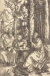 Heiliger Antonius und Heiliger Paulus in der Wildnis, ca. 1504