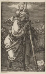 Heiliger Christophorus nach links gewandt, 1521