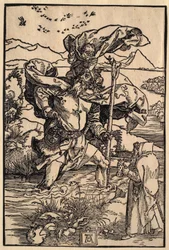 Der heilige Christophorus mit dem Vogelflug