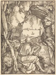 Der heilige Hieronymus in einer Höhle