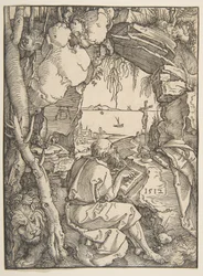 Der heilige Hieronymus in einer Höhle