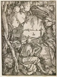 Der heilige Hieronymus in einer Grotte