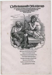 Schmerzensmann und der Landsknecht, Blatt 1 der Folge "Die Große Passion"