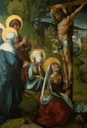 Sieben Schmerzen Polyptychon Kreuzigung, 1495-1496