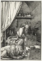 Der heilige Hieronymus in seiner Zelle