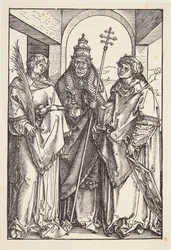 Die Heiligen Laurentius, Sixtus und Stephanus