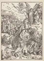 Der Engel zeigt St. Johannes das neue Jerusalem