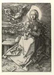 Die Madonna von einem Engel gekrönt, 1520