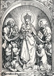 Die Madonna mit den Kartäusermönchen, Johannes dem Täufer und Bruno, 1515