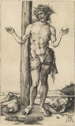 Der Schmerzensmann mit ausgestreckten Armen