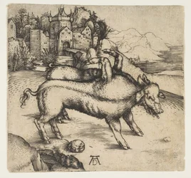 Das monströse Schwein von Landser, ca. 1496