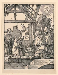 Die Geburt Christi (Anbetung der Hirten) aus der Serie Die Kleine Passion