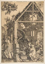 Die Geburt Christi, aus Das Leben der Jungfrau, 1502-3