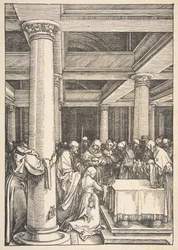 Die Darstellung im Tempel, aus Das Leben der Jungfrau, ca. 1505