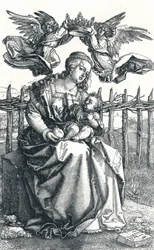 Die Jungfrau und das Kind, gekrönt von zwei Engeln, 1518, 1906