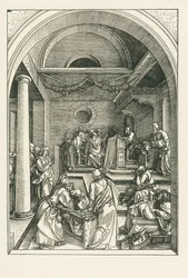Christus unter den Ärzten im Tempel