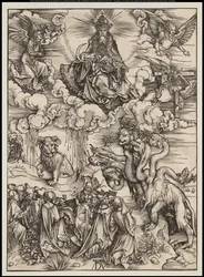 Die Apokalypse: Das Tier mit zwei Hörnern wie ein Lamm, 1496-97