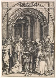 Die Verlobung der Jungfrau aus: Das Leben der Jungfrau, ca. 1504-05