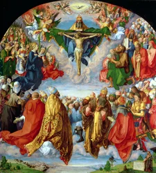 Der Landauer Altar, Allerheiligen