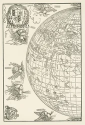 Weltkarte von Johannes Stabius