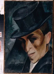 Porträt eines Mannes mit Zylinder