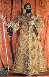 Feodor Chaliapin als Boris Godunov in Mussorgskys Boris Godunov