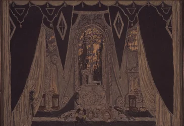 Bühnenbild für das Stück Don Juan von J.-B. Molière