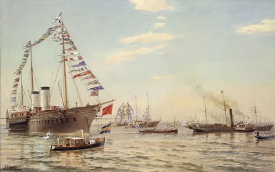 Deutscher Kaiser Wilhelm II. besucht Kronstadt im Juli 1888, 1888