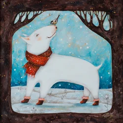 Schneefreund Bullterrier