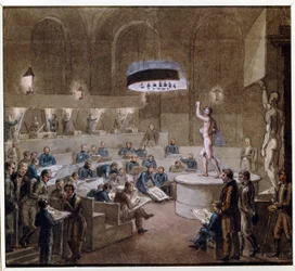 Modellklasse an der Kunstakademie