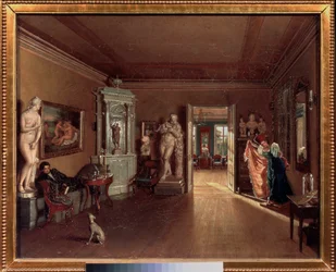 Das Atelier des Künstlers Alexei Venetsianov in Sankt Petersburg