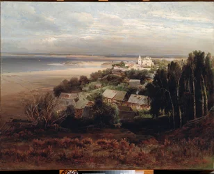 Das Pechersky-Himmelfahrtskloster bei Nischni Nowgorod