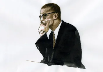 Malcolm X (1925-1965) Afroamerikanischer Aktivist