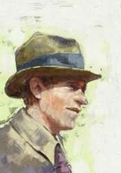 Porträt des Wissenschaftlers Ettore Majorana, 2023