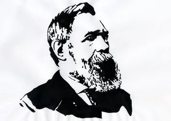 Porträt von Friedrich Engels (1820-1895), deutscher sozialistischer Theoretiker und Politiker