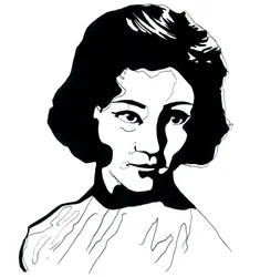 Porträt von Jiang Qing (1914-1991) Ehefrau von Mao Zedong