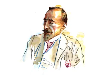 Porträt von Joseph Conrad (1857-1924), britischer Schriftsteller um 1920-1923