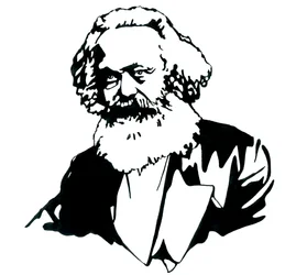 Porträt von Karl Marx (1818-1883), Philosoph und politischer Theoretiker.