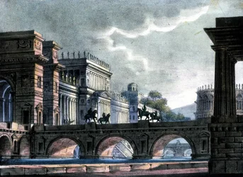 Szenografie von Sanquirico für die Oper „L