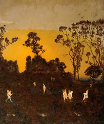 Hamadryaden bei der Morgendämmerung, ca. 1910